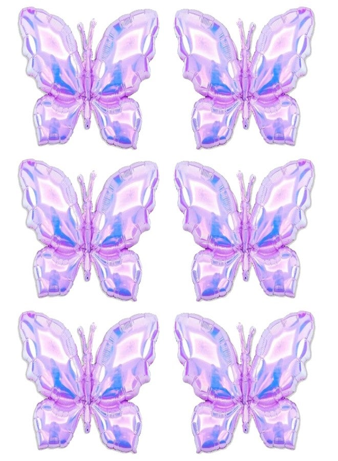 PLAP Birthday Butterfly Party Balloons Party Decorate with Balloon Decorations (Purple 6) - Image 1